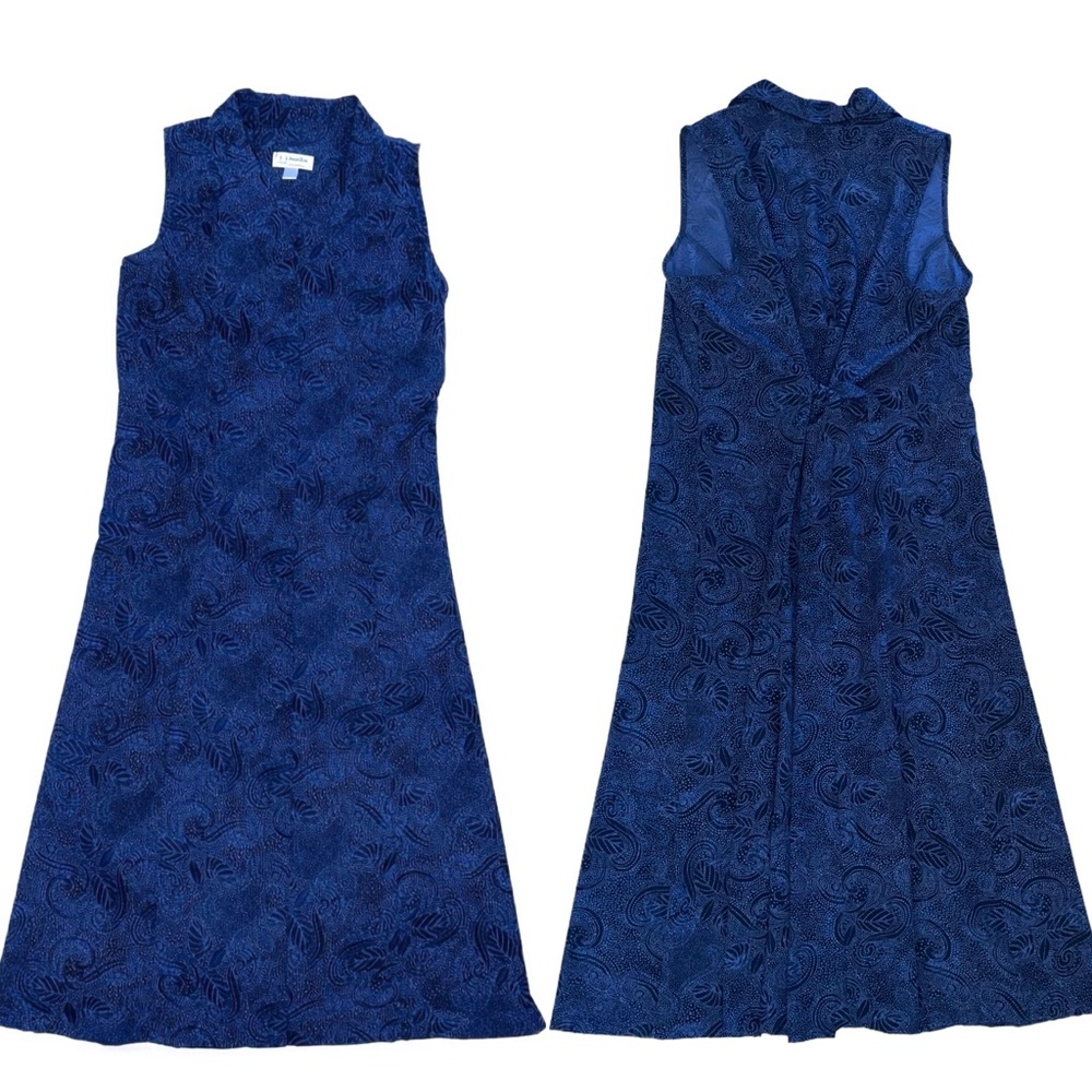 CJ Banks Floral / Dot Print Button Front Tie Back Maxi Dress 18W